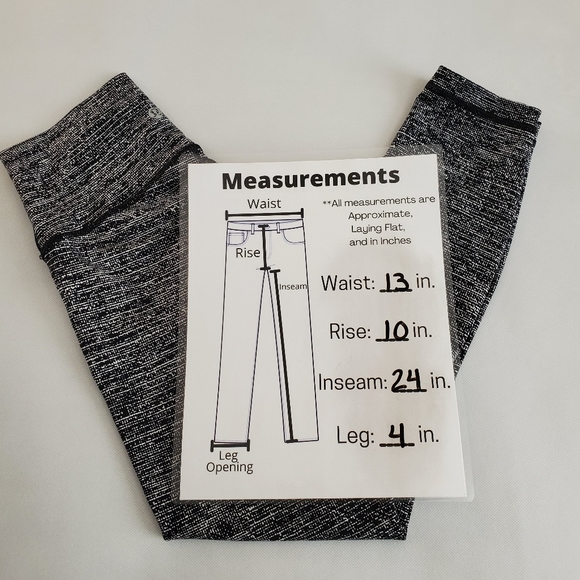 Lululemon Athletica Wunder Under High Rise Coco Pique Black Size 6 - Picture 11 of 12